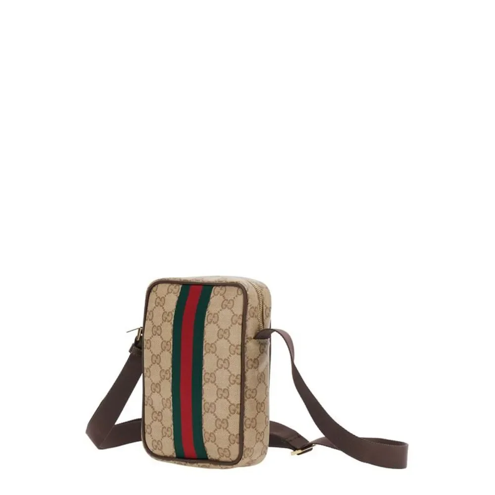 Gucci Men Vertical Gucci Web Vintage Sand Vetrificato